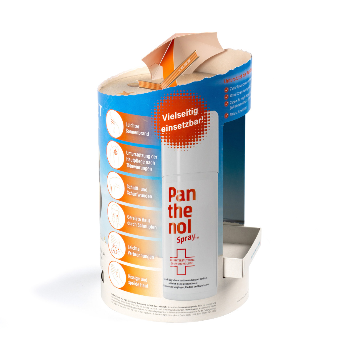 Andere Ansicht des gleichen Thekendisplays.