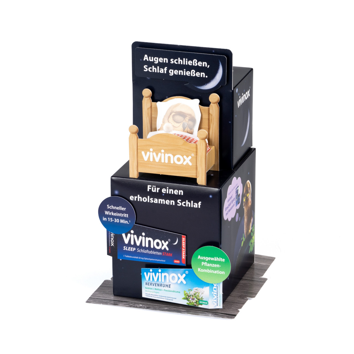 Andere Ansicht des gleichen Thekendisplays.