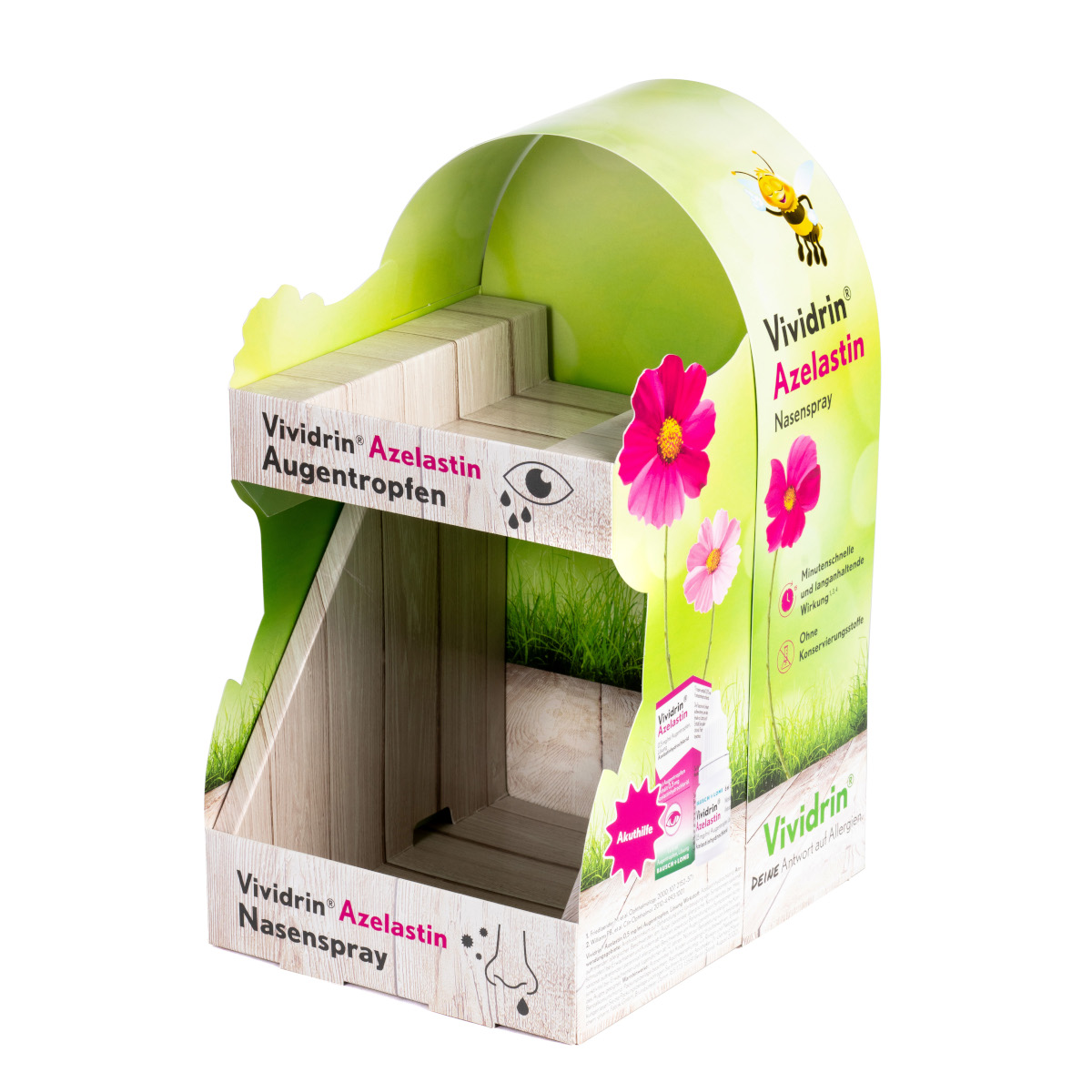 Andere Ansicht des gleichen Thekendisplays.