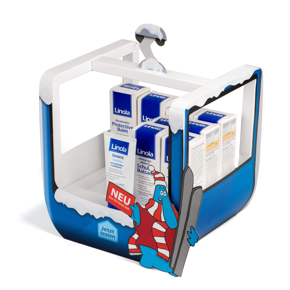 Andere Ansicht des gleichen Thekendisplays.