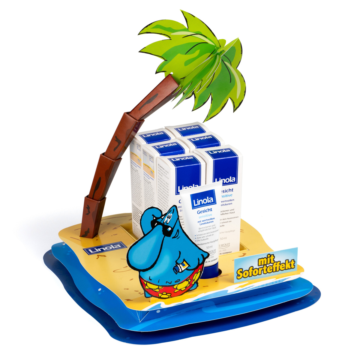 Andere Ansicht des gleichen Thekendisplays.