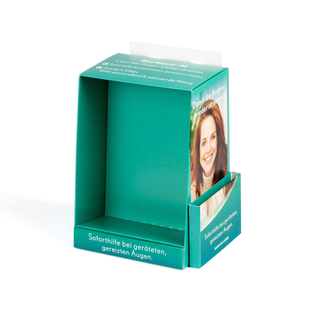 Andere Ansicht des gleichen Thekendisplays.